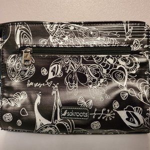 Sakroots Songbird Black and Silver Crossbody
